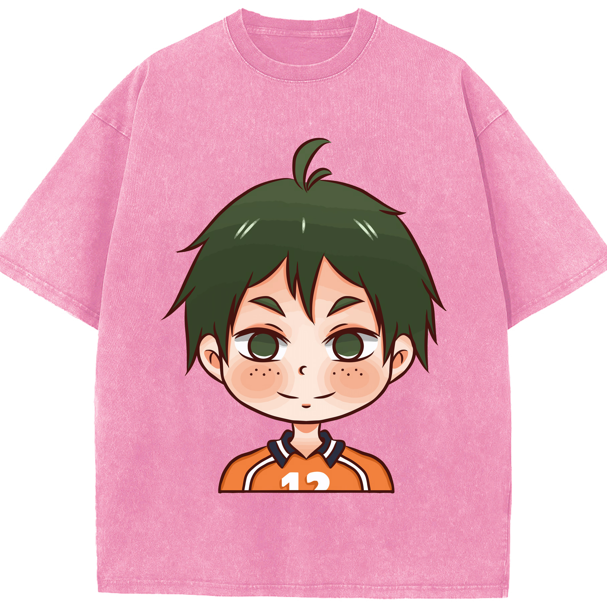 （画像用） ハイキュー!! Haikyu!! 綿100% ヴィンテージ風 半袖Tシャツ（フロントプリント）